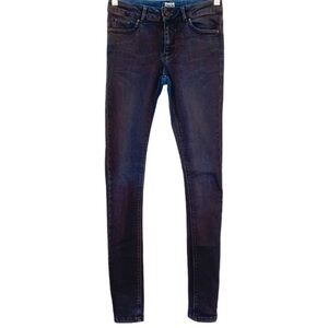 ASOS denim purple wash skinny jeans w28